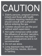California Spa Rules Sign