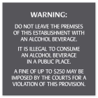 Colorado Alcohol Fine Warning Sign