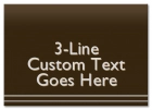 Custom General Information Sign