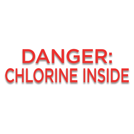 Danger: Chlorine Inside - Vinyl Letters
