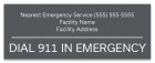 Delaware Pool Emergency Phone Sign