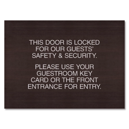 Door is Locked... Please Use Key Card