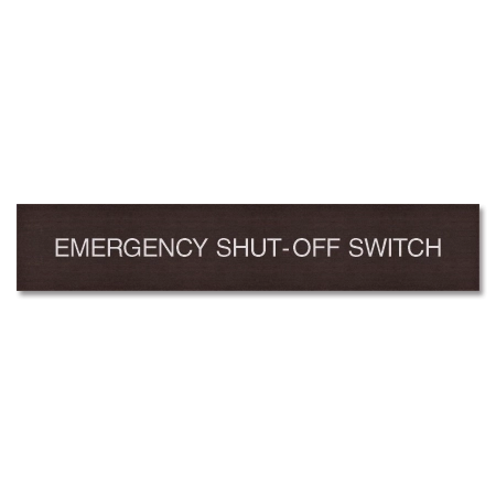 Emergency Shut-Off Switch