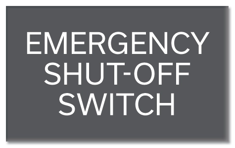 "Emergency Shutoff Switch" Sign