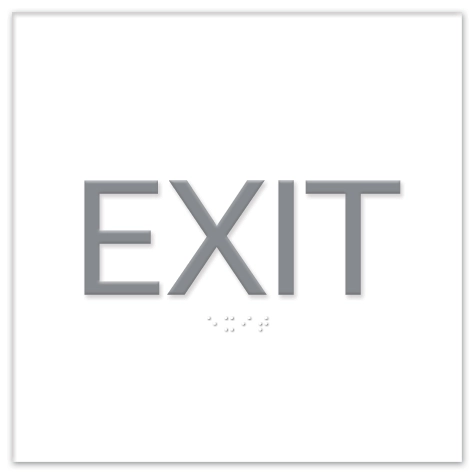 "Exit" Egress Sign - CA Compliant