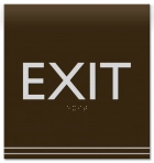 "Exit" Egress Sign - CA Compliant