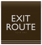 "Exit Route" Egress Sign - CA Compliant
