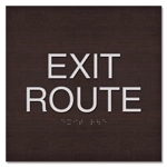 "Exit Route" Egress Sign - CA Compliant