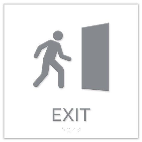 Exit Sign w/ Symbol