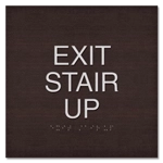 "Exit Stair Up" Egress Sign - CA Compliant