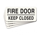 Fire Door - Keep Closed Label - 4 Pack