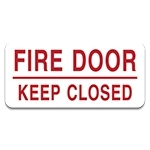 Fire Door - Keep Closed Label