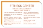 Fitness Center Sign