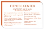 Fitness Center Sign