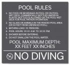 Florida Pool Rules Sign
