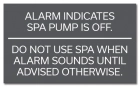 Florida Spa Alarm Rules Sign