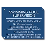 Front Desk Pool Supervision Sign - NJ Compliant