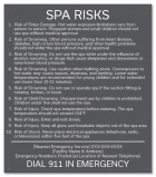 Georgia Spa Risks Sign
