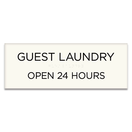 Guest Laundry Hours Sign