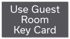 Guest Room Key Card Sign