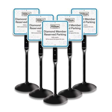 Hilton Honors Diamond Parking Sign - Set (5)