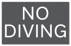 Idaho No Diving Sign