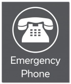 Illinois Emergency Phone Sign