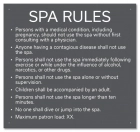 Iowa Spa Rules Sign