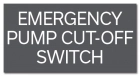 ISPSC Emergency Pump Cut-Off Switch Sign