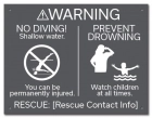 ISPSC No Diving Sign for Pools