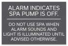 ISPSC Spa and Hot Tub Alarm Sign