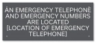Kentucky Emergency Phone Location Sign