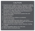Kentucky Spa Rules Caution Sign