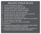 MAHC Aquatic Venue Rules Sign