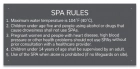 MAHC Spa Rules Sign