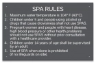 MAHC Spa Rules Sign