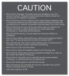 Maryland Spa Safety Rules Sign