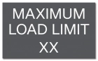 Maximum Load Pool Rules Sign