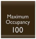 Maximum Occupancy Sign