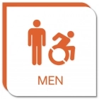 Men Sign w/Male & Dynamic ISA Symbols