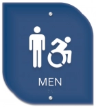 Men Sign w/Male & Dynamic ISA Symbols