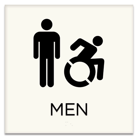 Men Sign w/Male & Dynamic ISA Symbols