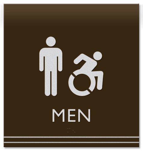 Men Sign w/Male & Dynamic ISA Symbols