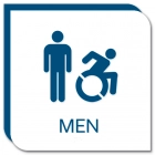 Men Sign w/Male & Dynamic ISA Symbols