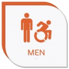 Men Sign w/Male & ISA Symbols - New York