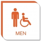 Men Sign w/Male & ISA Symbols