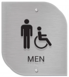 Men Sign w/Male & ISA Symbols