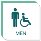 Men Sign w/Male & ISA Symbols