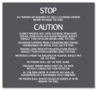 Mobile County, Alabama Pool Safety Rules Sign