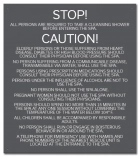 Mobile County, Alabama Spa Rules Sign